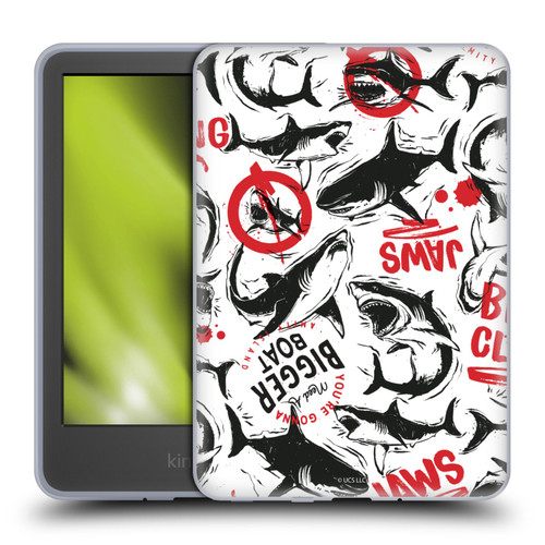 Jaws Art Pattern Doodle Soft Gel Case for Amazon Kindle 11th Gen 6in 2022
