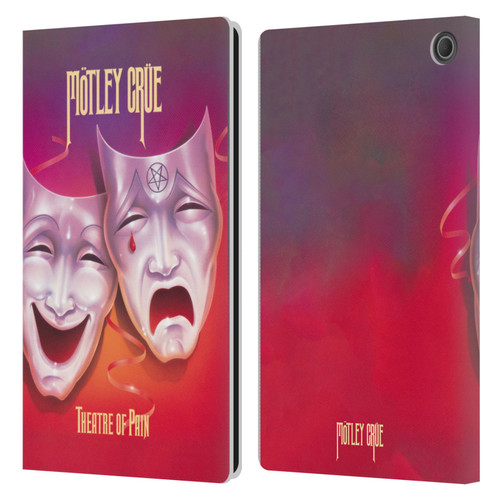 Motley Crue Albums Theater Of Pain Leather Book Wallet Case Cover For Amazon Fire Max 11 2023