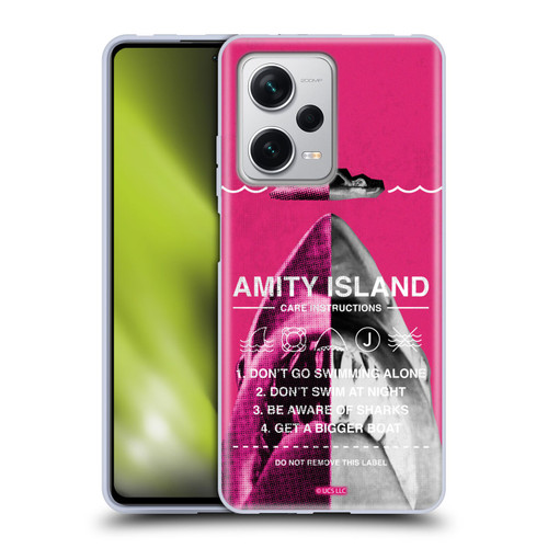 Jaws Art Halftone Soft Gel Case for Xiaomi Redmi Note 12 Pro+ 5G