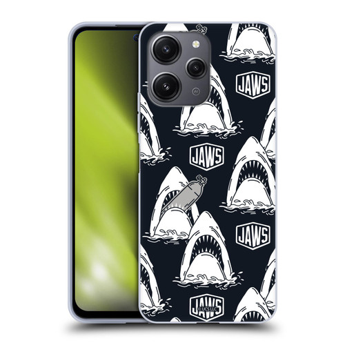 Jaws Art Pattern Shark Soft Gel Case for Xiaomi Redmi 12