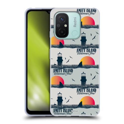 Jaws Art Pattern Amity Soft Gel Case for Xiaomi Redmi 12C