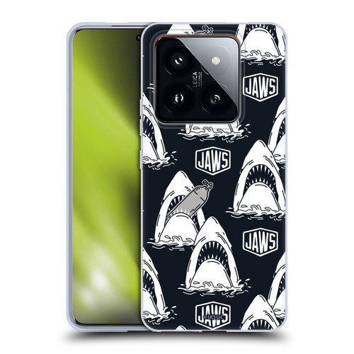 Jaws Art Pattern Shark Soft Gel Case for Xiaomi 14 Pro