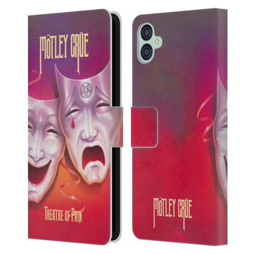 Motley Crue Albums Theater Of Pain Leather Book Wallet Case Cover For Samsung Galaxy M04 5G / A04e