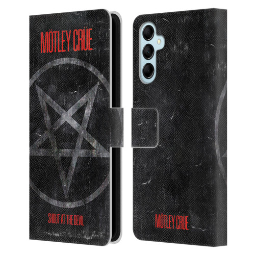 Motley Crue Albums SATD Star Leather Book Wallet Case Cover For Samsung Galaxy M14 5G
