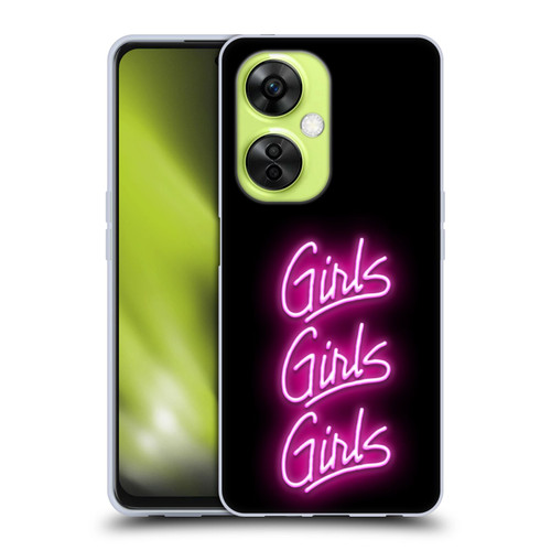 Motley Crue Logos Girls Neon Soft Gel Case for OnePlus Nord CE 3 Lite 5G
