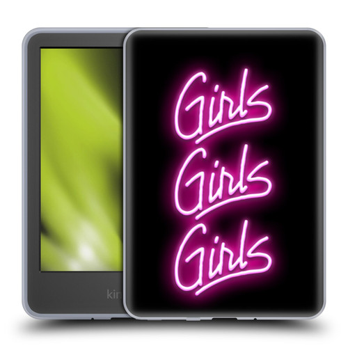 Motley Crue Logos Girls Neon Soft Gel Case for Amazon Kindle 11th Gen 6in 2022