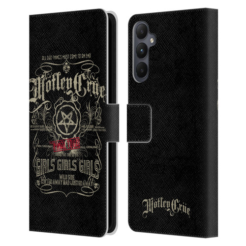 Motley Crue Tours Girls Girls Girls Leather Book Wallet Case Cover For Samsung Galaxy A05s
