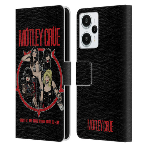 Motley Crue Tours SATD Leather Book Wallet Case Cover For Xiaomi Redmi Note 12T