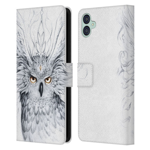 Jonas "JoJoesArt" Jödicke Wildlife Owl Leather Book Wallet Case Cover For Samsung Galaxy M04 5G / A04e