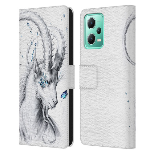 Jonas "JoJoesArt" Jödicke Wildlife Capricorn Leather Book Wallet Case Cover For Xiaomi Redmi Note 12 5G