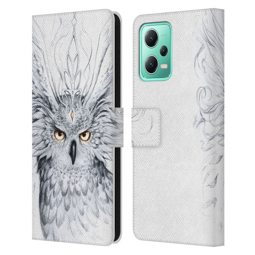 Jonas "JoJoesArt" Jödicke Wildlife Owl Leather Book Wallet Case Cover For Xiaomi Redmi Note 12 5G