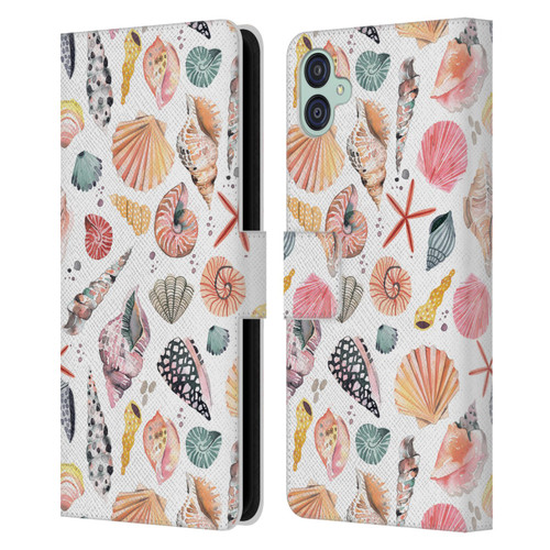 Ninola Ocean Sea Shells Leather Book Wallet Case Cover For Samsung Galaxy M04 5G / A04e