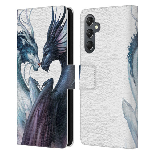 Jonas "JoJoesArt" Jödicke Wildlife 2 Yin And Yang Dragons Leather Book Wallet Case Cover For Samsung Galaxy A25 5G