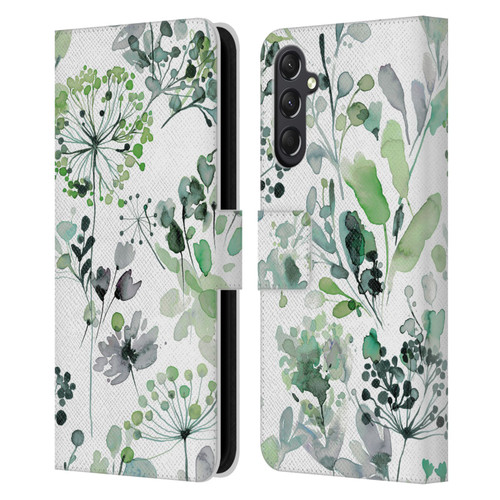 Ninola Wild Grasses Eucalyptus Leather Book Wallet Case Cover For Samsung Galaxy A24 4G / M34 5G