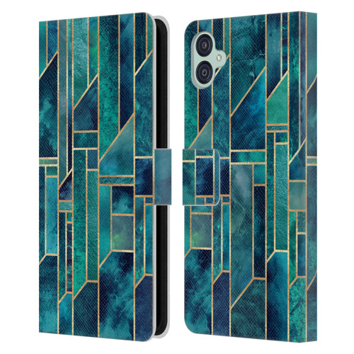 Elisabeth Fredriksson Geometric Design And Pattern Blue Skies Leather Book Wallet Case Cover For Samsung Galaxy M04 5G / A04e