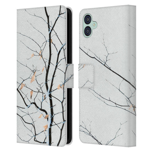 Dorit Fuhg Forest White Leather Book Wallet Case Cover For Samsung Galaxy M04 5G / A04e