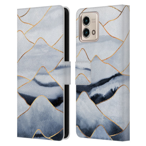 Elisabeth Fredriksson Sparkles Mountains Leather Book Wallet Case Cover For Motorola Moto G Stylus 5G 2023