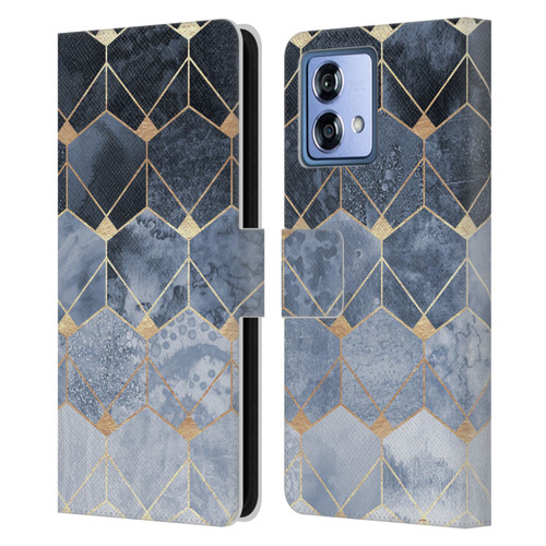 Elisabeth Fredriksson Sparkles Hexagons And Diamonds Leather Book Wallet Case Cover For Motorola Moto G84 5G