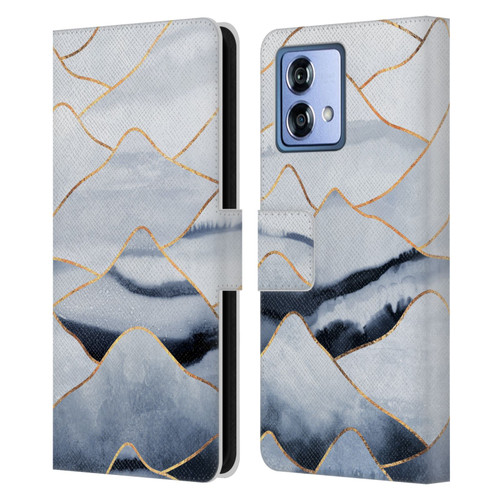 Elisabeth Fredriksson Sparkles Mountains Leather Book Wallet Case Cover For Motorola Moto G84 5G