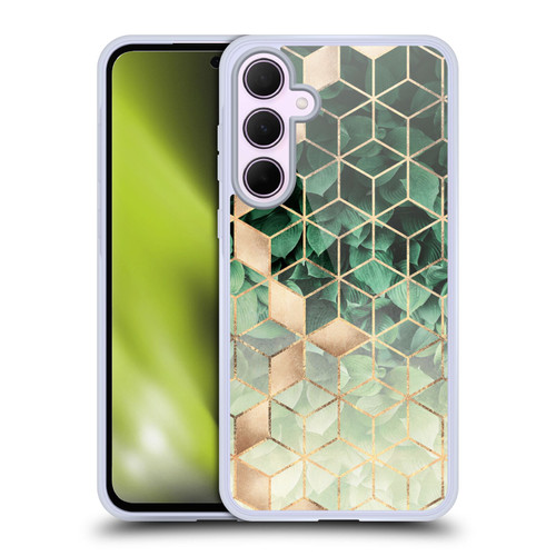 Elisabeth Fredriksson Sparkles Leaves And Cubes Soft Gel Case for Samsung Galaxy A35 5G