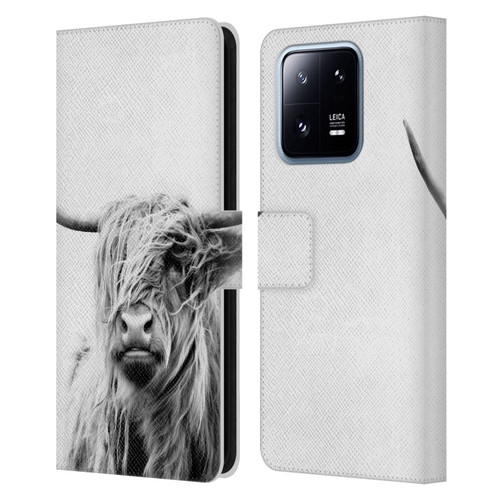 Dorit Fuhg Travel Stories Portrait of a Highland Cow Leather Book Wallet Case Cover For Xiaomi 13 Pro 5G
