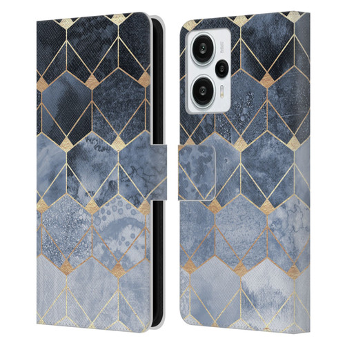 Elisabeth Fredriksson Sparkles Hexagons And Diamonds Leather Book Wallet Case Cover For Xiaomi Redmi Note 12T