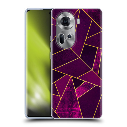 Elisabeth Fredriksson Stone Collection Purple Soft Gel Case for OPPO Reno11