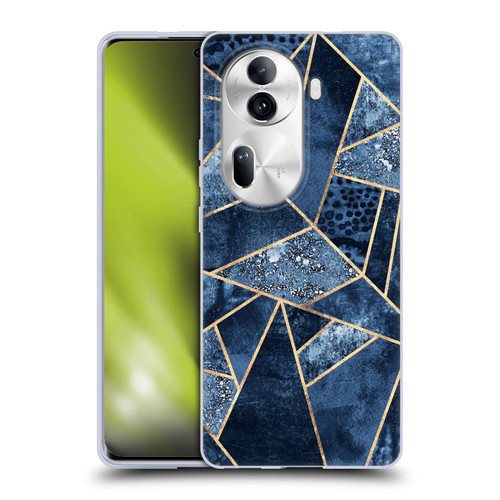 Elisabeth Fredriksson Stone Collection Blue Soft Gel Case for OPPO Reno11 Pro