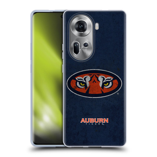 Auburn University AU Auburn University Distressed Look Soft Gel Case for OPPO Reno11