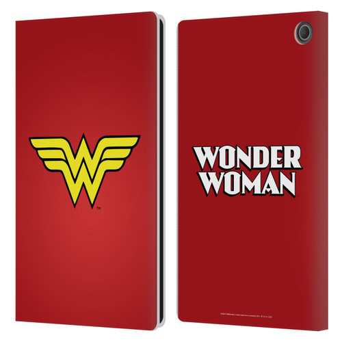 Wonder Woman DC Comics Logos Classic Leather Book Wallet Case Cover For Amazon Fire Max 11 2023