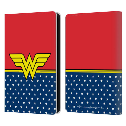 Wonder Woman DC Comics Logos Costume Leather Book Wallet Case Cover For Amazon Kindle 11th Gen 6in 2022