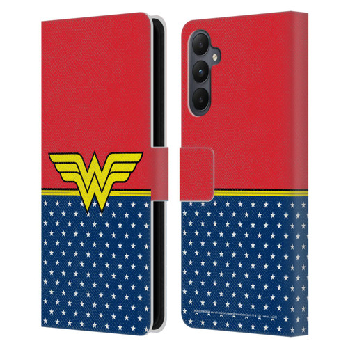 Wonder Woman DC Comics Logos Costume Leather Book Wallet Case Cover For Samsung Galaxy A05s