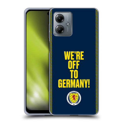 Scotland National Football Team Graphics We're Off To Germany Soft Gel Case for Motorola Moto G14