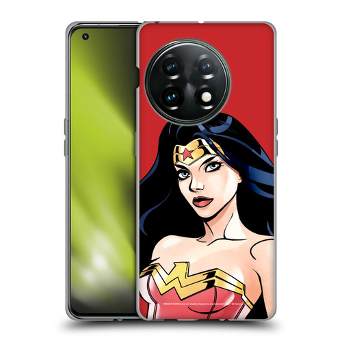 Wonder Woman DC Comics Character Art Portrait Soft Gel Case for OnePlus 11 5G