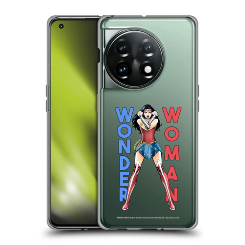 Wonder Woman DC Comics Character Art Stand 2 Soft Gel Case for OnePlus 11 5G