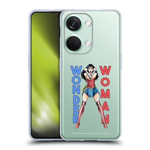 Wonder Woman DC Comics Character Art Stand 2 Soft Gel Case for OnePlus Nord 3 5G