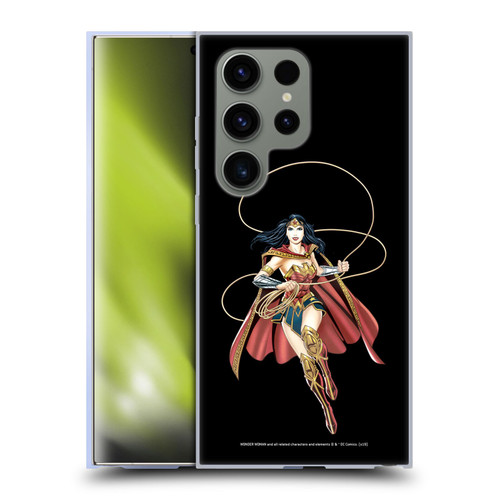 Wonder Woman DC Comics Character Art Lasso Of Truth Soft Gel Case for Samsung Galaxy S24 Ultra 5G