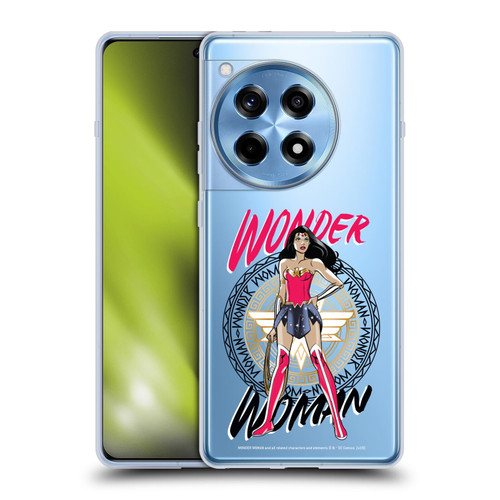 Wonder Woman DC Comics Graphic Arts Shield 3 Soft Gel Case for OnePlus 12R