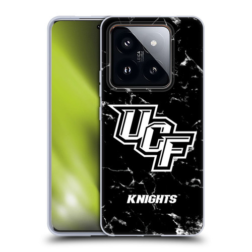 University Of Central Florida UCF University Of Central Florida Black And White Marble Soft Gel Case for Xiaomi 14 Pro
