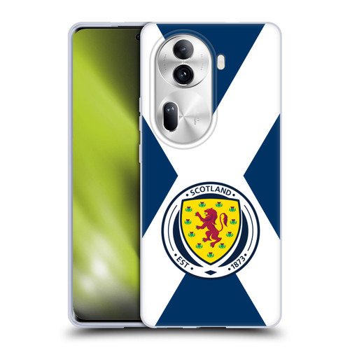 Scotland National Football Team Logo 2 Scotland Flag Soft Gel Case for OPPO Reno11 Pro