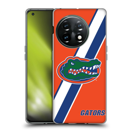 University Of Florida UF University Of Florida Stripes Soft Gel Case for OnePlus 11 5G