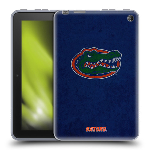 University Of Florida UF University Of Florida Distressed Look Soft Gel Case for Amazon Fire 7 2022