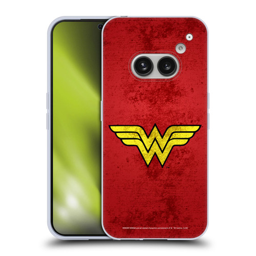Wonder Woman DC Comics Logos Distressed Look Soft Gel Case for Nothing Phone (2a)