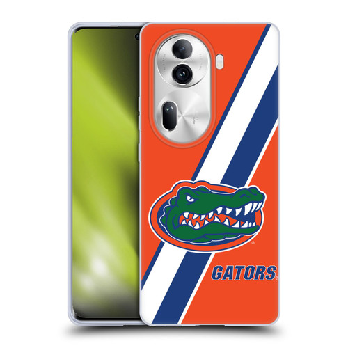 University Of Florida UF University Of Florida Stripes Soft Gel Case for OPPO Reno11 Pro