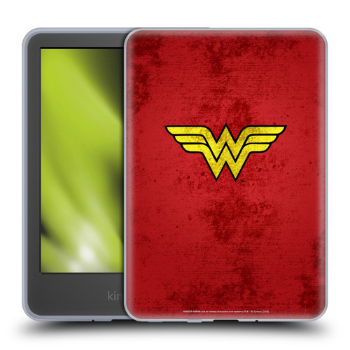 Wonder Woman DC Comics Logos Distressed Look Soft Gel Case for Amazon Kindle 11th Gen 6in 2022