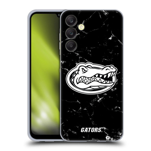 University Of Florida UF University Of Florida Black And White Marble Soft Gel Case for Samsung Galaxy A25 5G