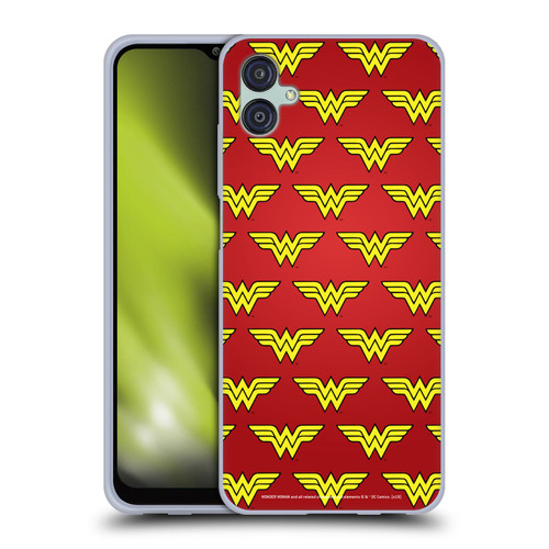Wonder Woman DC Comics Logos Pattern Soft Gel Case for Samsung Galaxy M04 5G / A04e