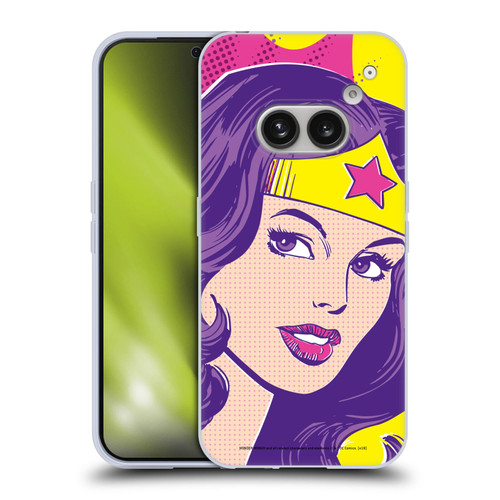 Wonder Woman DC Comics Vintage Art Pop Art Soft Gel Case for Nothing Phone (2a)