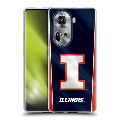 University Of Illinois U Of I University Of Illinois Banner Soft Gel Case for OPPO Reno11