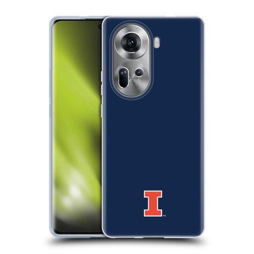 University Of Illinois U Of I University Of Illinois Fighting Illini Soft Gel Case for OPPO Reno11